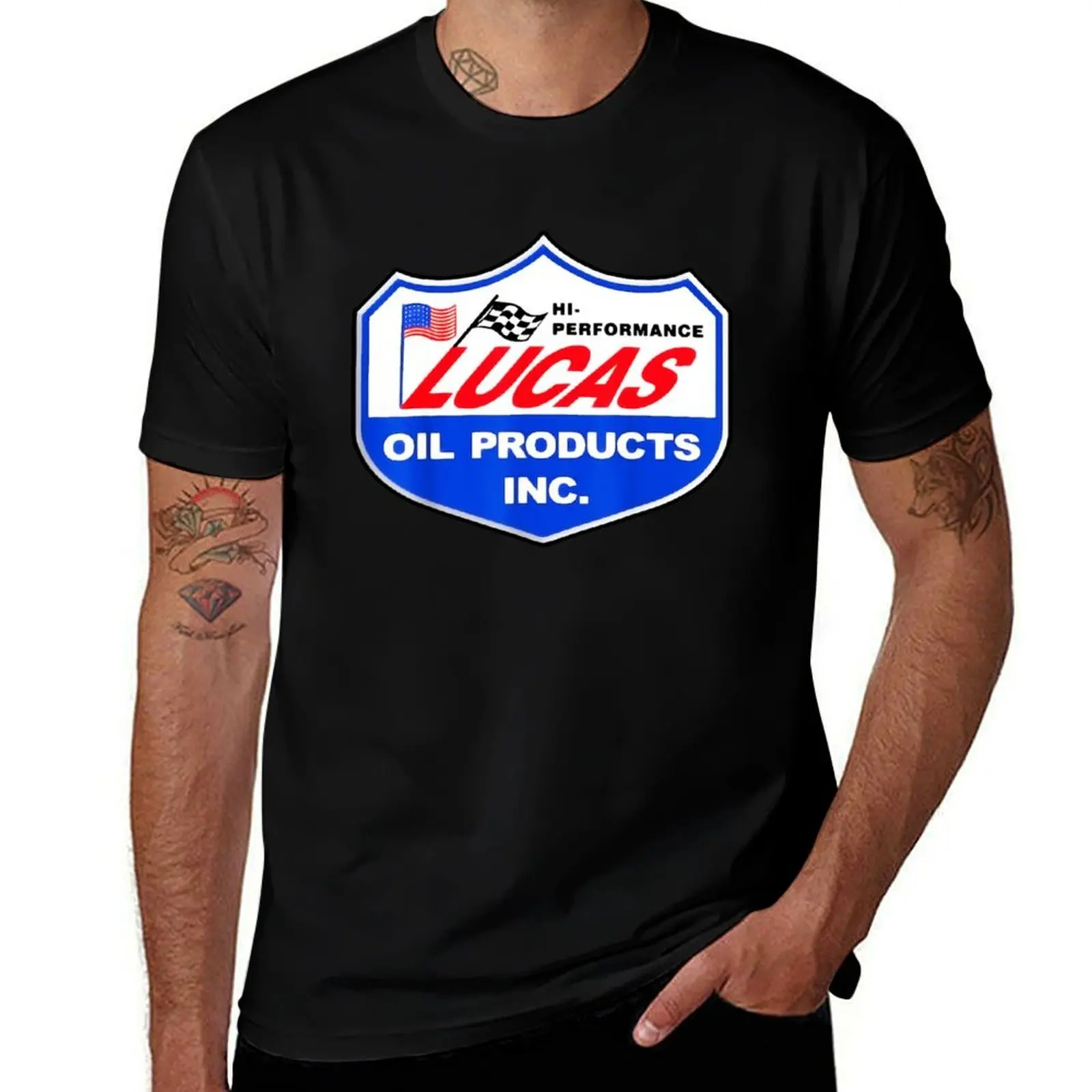 Lucas Oil Racing T-Shirt Work Outdoor Short Sleeve Tee