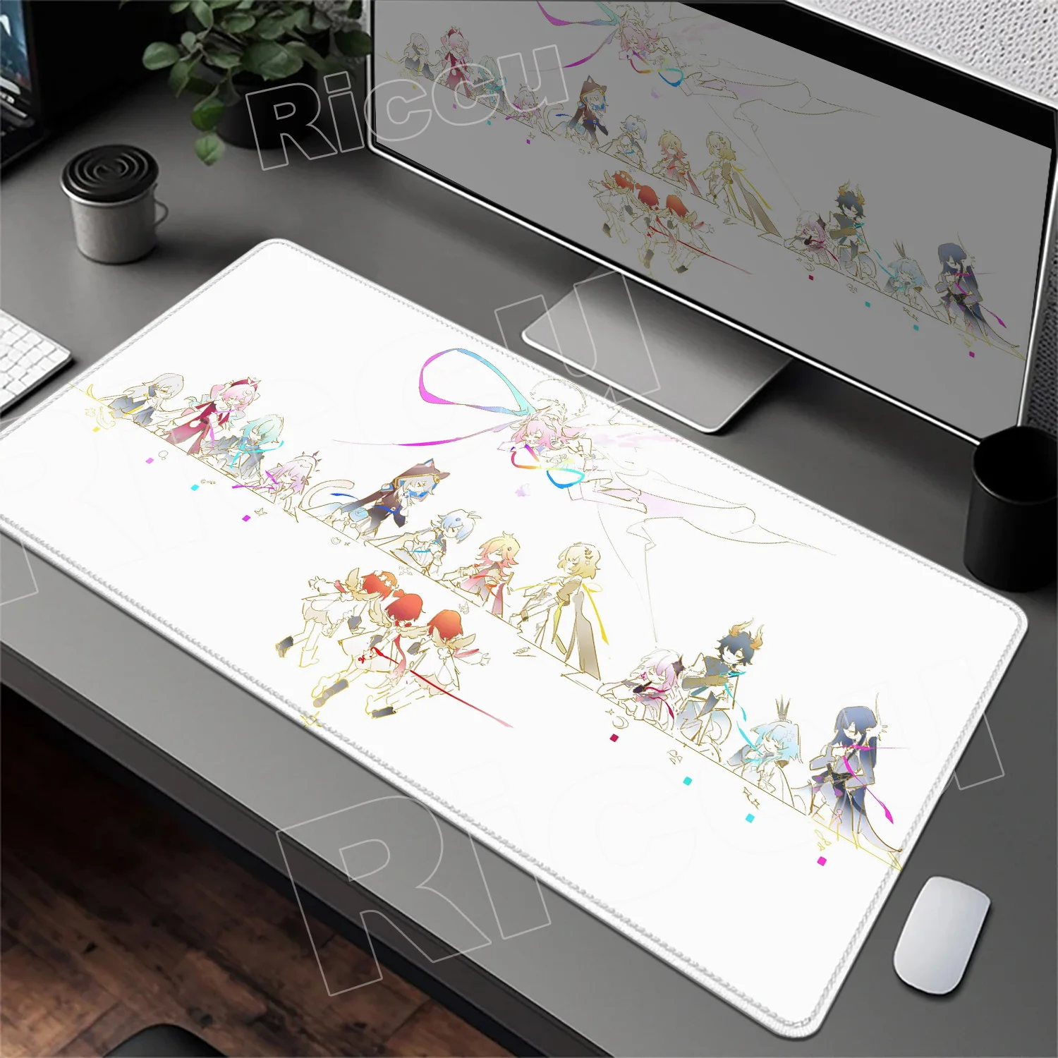 

Pretty Cute Anime Girl Cyrene Mouse Pad Honkai Star Rail Large Mousepad Computer Keyboard XXL Pc Gaming Accessories Big Desk Mat