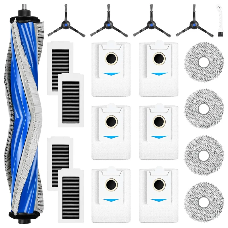 

~Прочный для робота-пылесоса Ecovacs Deebot X5 Omni, основная боковая щетка, фильтр Hepa, швабра, тканевые мешки для пыли, запасные части