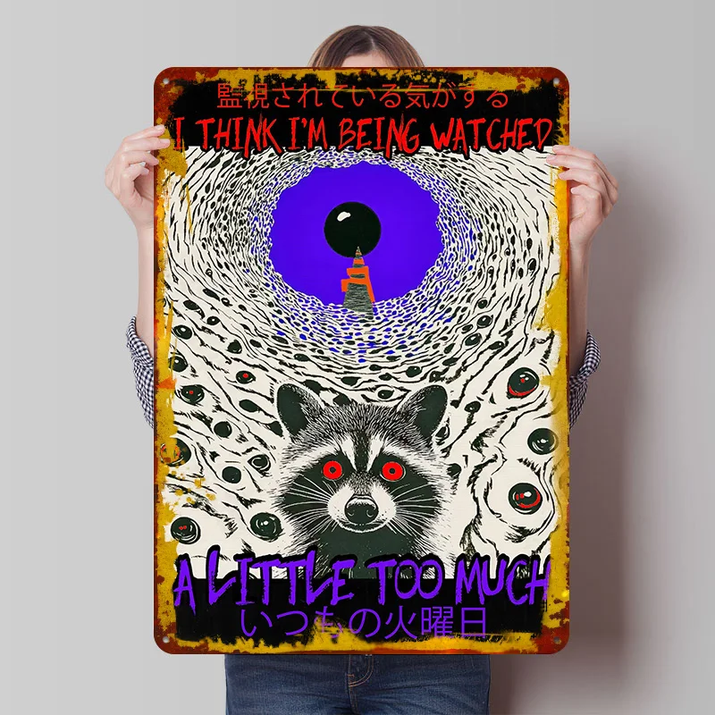 Paranoid Perception Tin Plaque Poster Customized Wall Art Retro Vintage Metal Signs for Man Cave Interior Decoration Living Room