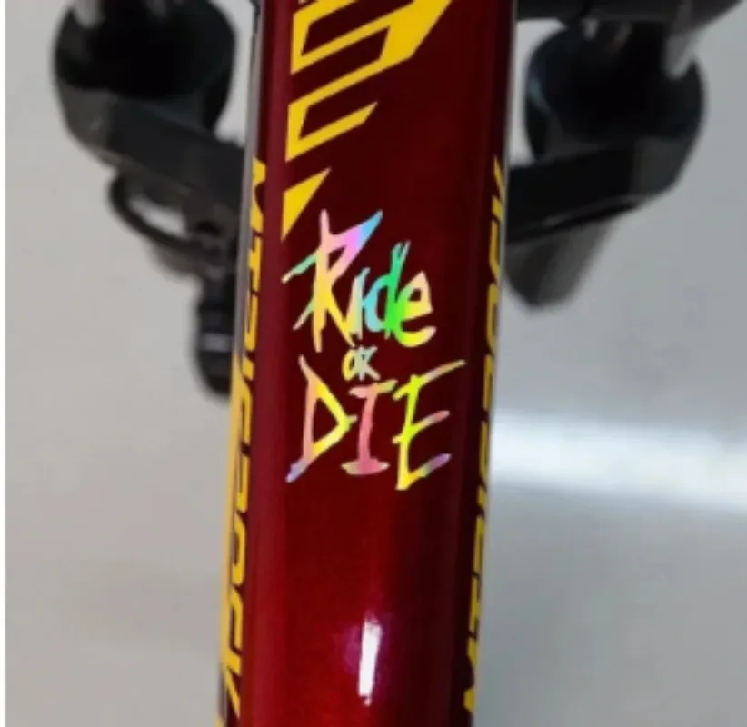1 قطعة ركوب أو يموت ملصقات إطار الدراجة العلوي أنبوب الشارات ل MTB دراجة الإطار الزخرفية الدراجة اكسسوارات السيارات دراجة نارية