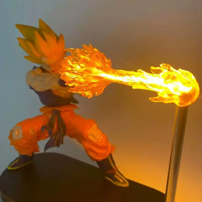 Dragon ball vegeta saiyan goku luz noturna magnética anime periférico mão-fazer ornamentos de mesa para meninos presentes de aniversário