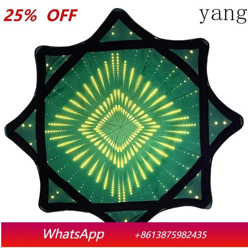 Double Side Dapo Spinning Dance Handkerchief Swirle Lycra Octagonal Scarf Flying Handkerchief Rotating Handkerchief Ribbed Flyer
