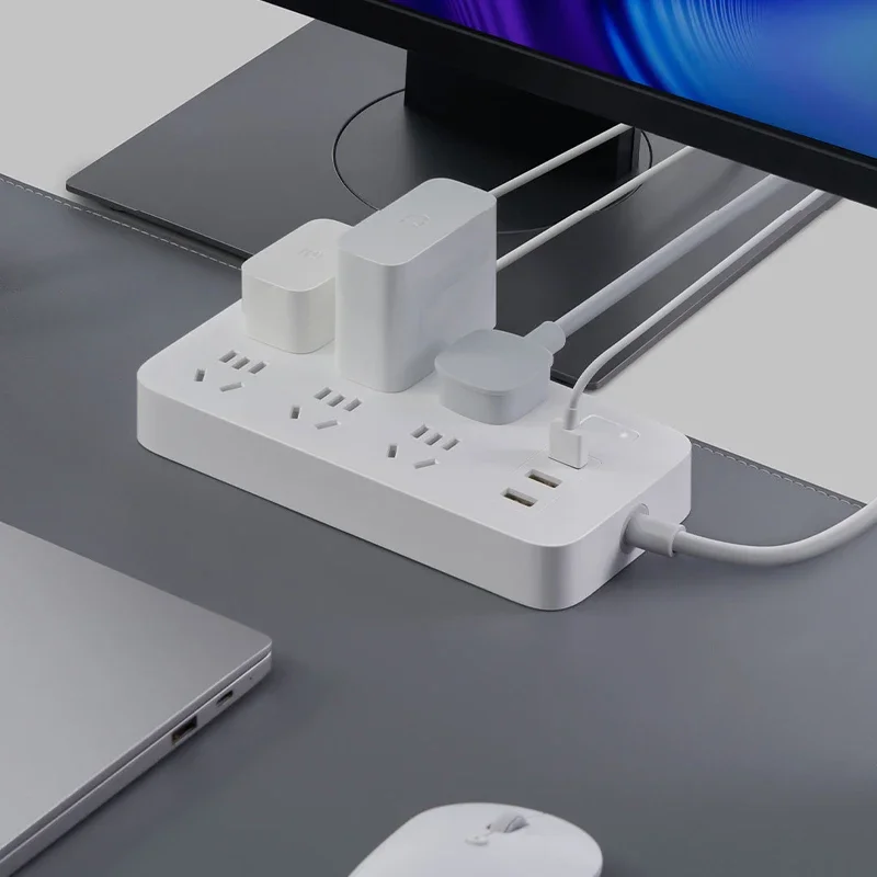 Original Xiaomi Power Strip 2.1A Fast Charging 3 USB wifi smart Socket Plug 6 Outlets Socket Adapter US UK EU AU MI Power strip