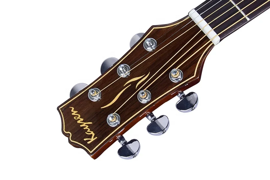 Hot sale musical instruments China made high quality solid top glossy 41 inch 6 strings acoustic guitar