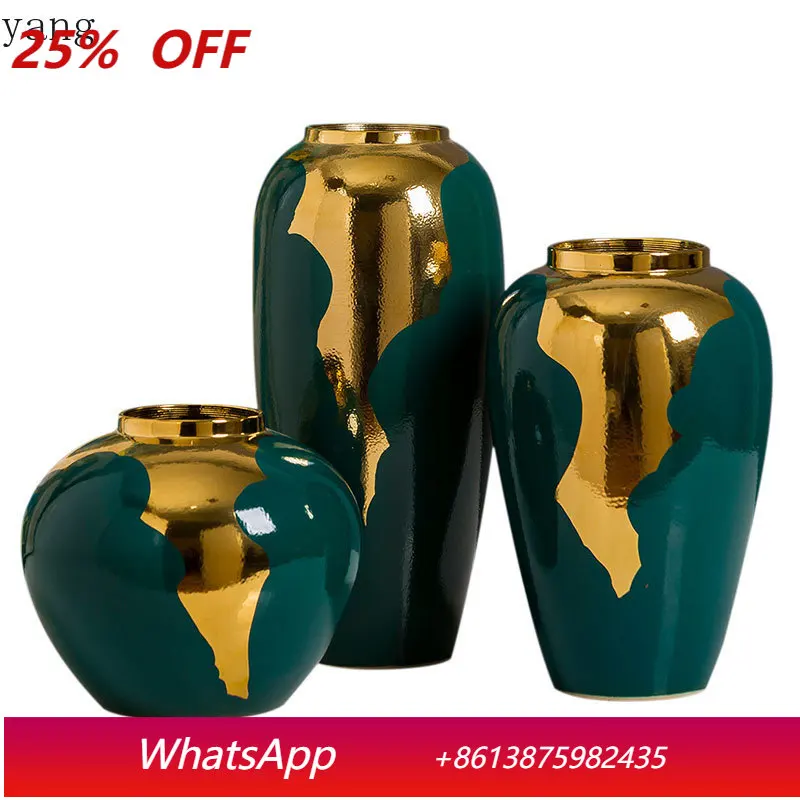 

CX living room flower arrangement rich bamboo desktop flower ware ins rose blue and white porcelain