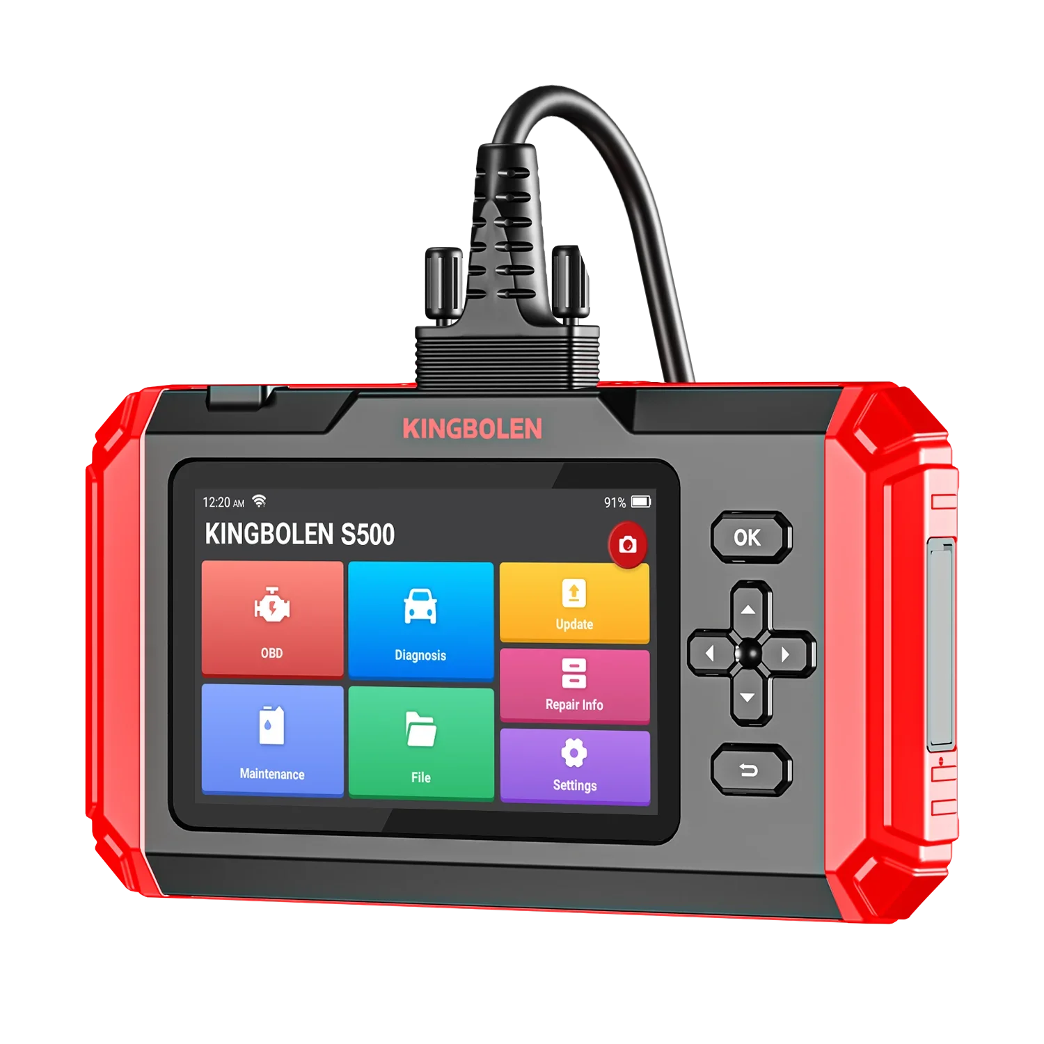 Kingbolen S500 OBD2 EOBD Code Reader ECM TCM SRS ABS Diagnostic Tool Scanner 4 Systems Automotive Engine Scan Tool