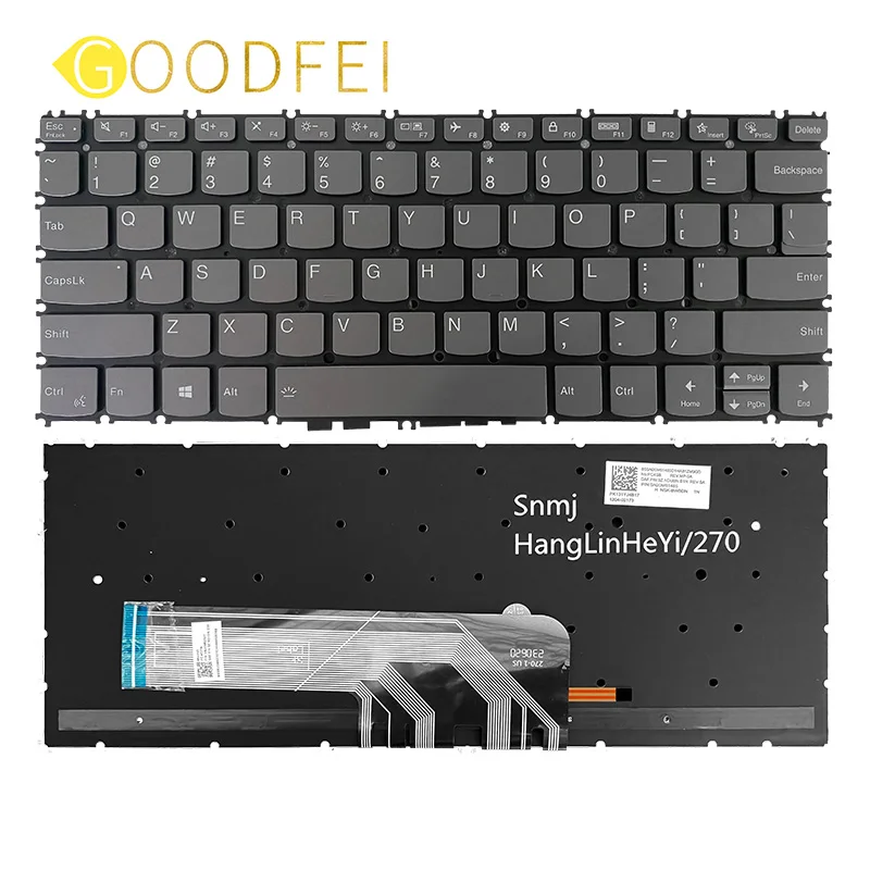 New For Lenovo ThinkBook 13S G2 ITL ARE K3-ITL ACN ITG K4e-ARE120 Laptop US Keyboard With Backlight Notebook Accessories Gray