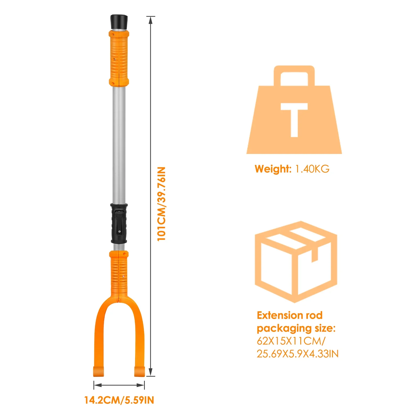 Concrete Cement Mortar Trowel Wall Pole Long Handle Replacement for Concrete Trowel Wall Smoothing Machine Accessory