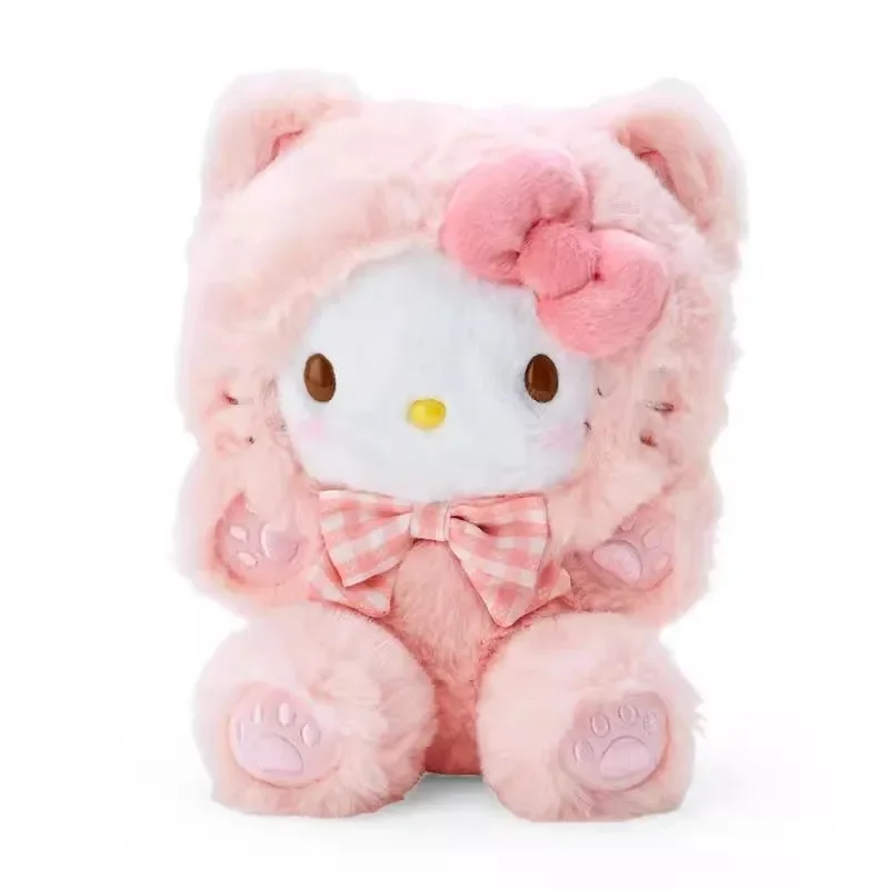 Kawaii Sanlio Anie плюшевая игрушка Hello Kitty Kuromi Yugui собака Pompompurin плюшевая кукла орнамент подарок для девочки детская игрушка