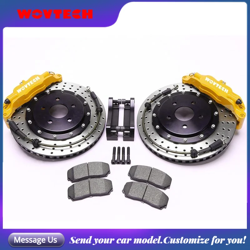 

Factory Front Caliper Kit 4 Pistons with 330*28mm Drilled Stotted Disc Rotor for CHANA CS7 17inch Wheel