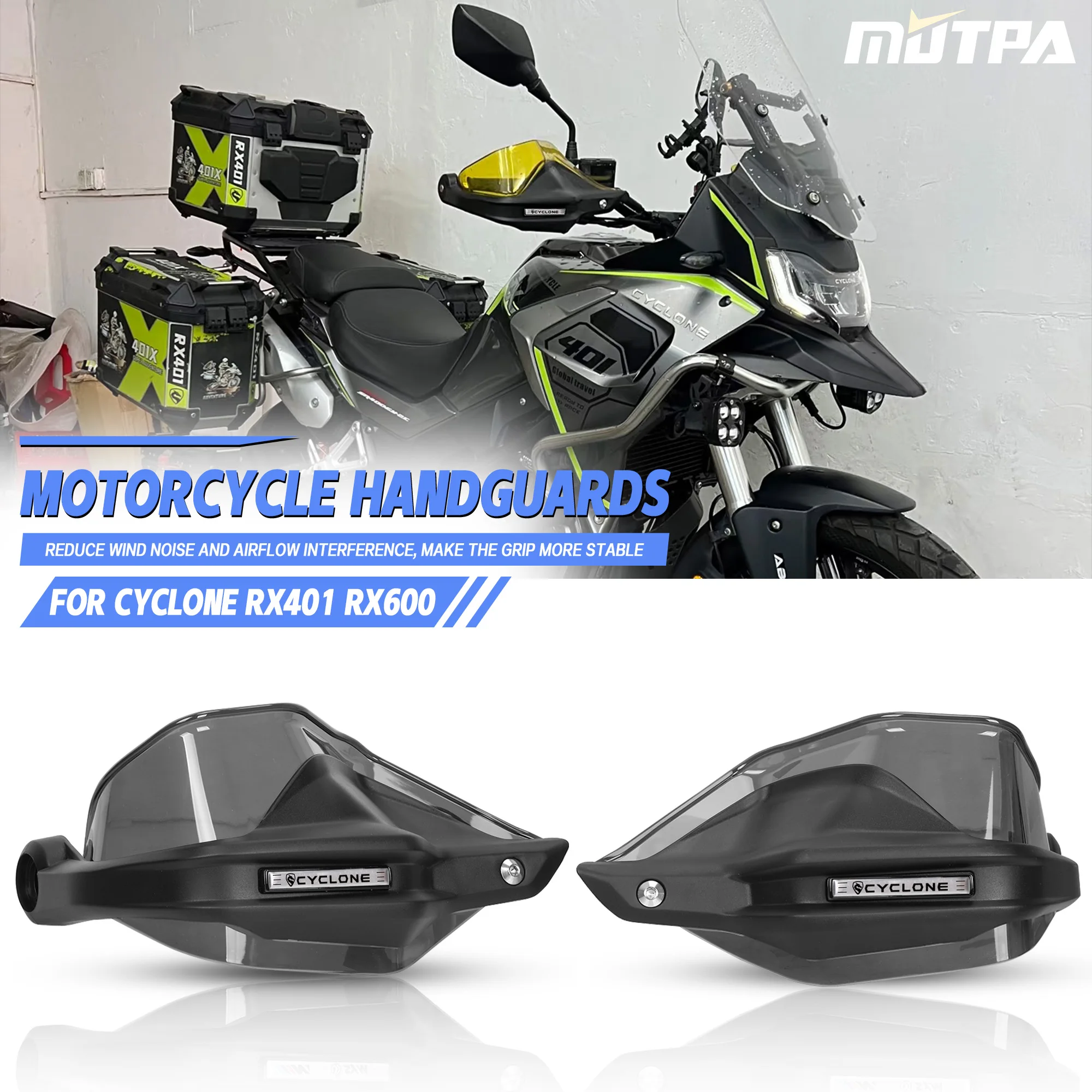 For Cyclone RX 401 RX 600 RX401 Handguards Handlebar Windshield Motorcycle RX600 Warmth Retention Handguards Handlebar Protectiv
