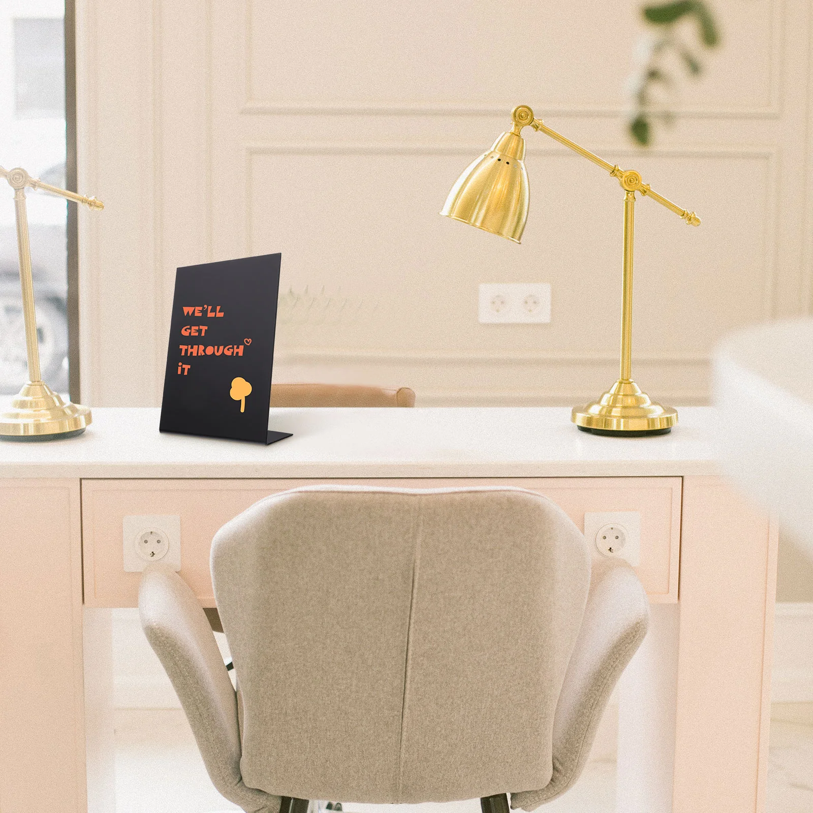 Mini Acrylic Chalkboard Sign 10x15cm Tabletop Easel Home Office Decor Note Display Writing Message Notice Stand Desk