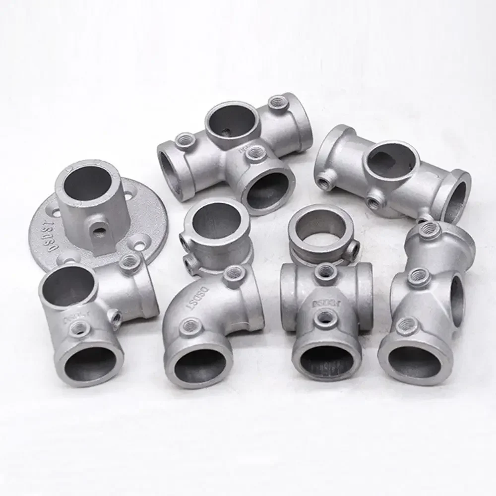 Dn15 Dn20 Dn25 1\2''/3\4" Pipe Fitting Connector Aluminum Alloy Steel Circular Pipe Connector Elbow Corner Frame Fasteners