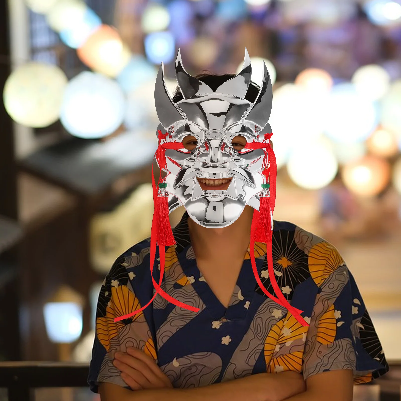 

Handpainted Masks for Masquerade Lightweight Carnival Decorations Durable Festivals Accessories Cosplay Wall