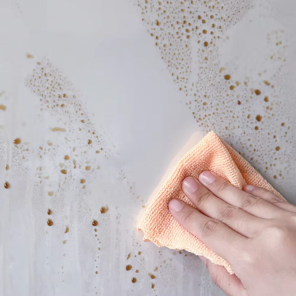 ملصق حائط لاصق مقاوم للماء ومضاد للحشف مقاس 45 سم، ملصق جداري لاصق شفاف وغير لاصق