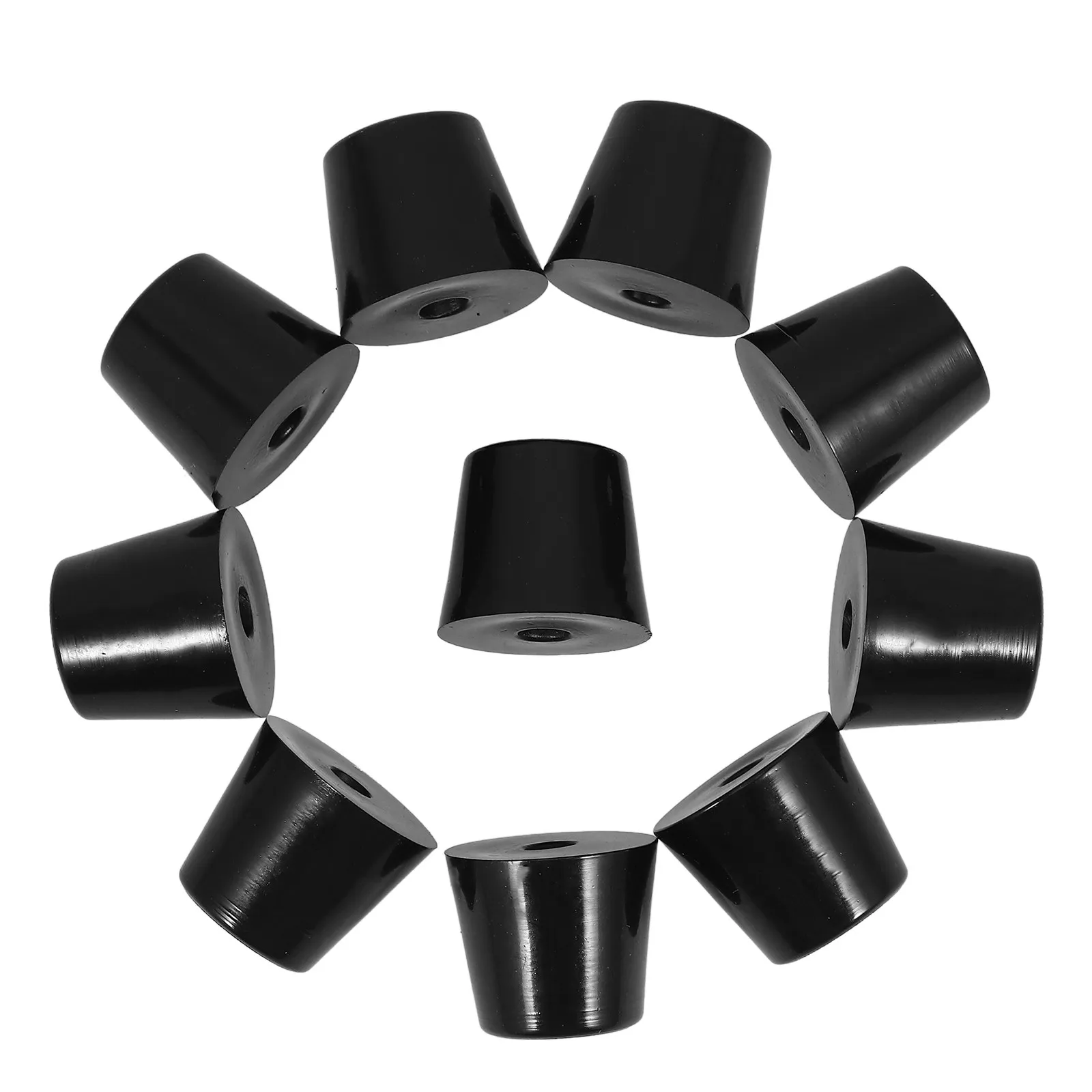 10Pcs Rubber Furniture Pads Anti Vibration Non Slip Conical Legs Stabilizers Screw for Washing Machine Dryer