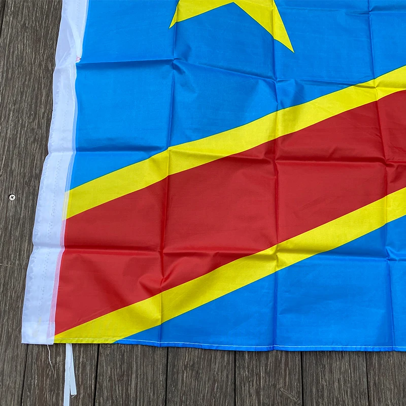 xvggdg   90 x 150cm   Congo  flag Banner Hanging National flags Congo  Home Decoration