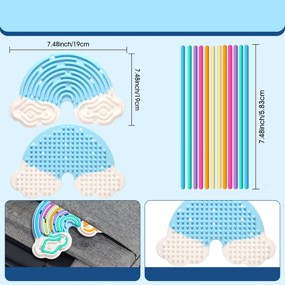 لوحة الضغط الحسية للمساحة من السيليكون، لعبة تخفيف الضغط المحمولة للأصابع مناسبة لإضطراب انطفاض النشاط والقلق والقلق