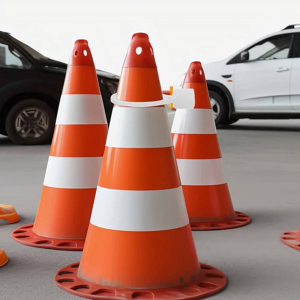 ตัวเชื่อมต่อกรวยจราจร 12 ชิ้น ปรับความยาวได้ สำหรับงานก่อสร้าง รั้วกั้นจราจร ตัวเชื่อมต่อกรวยจราจร ตัวเชื่อมต่อโซ่พลาสติก