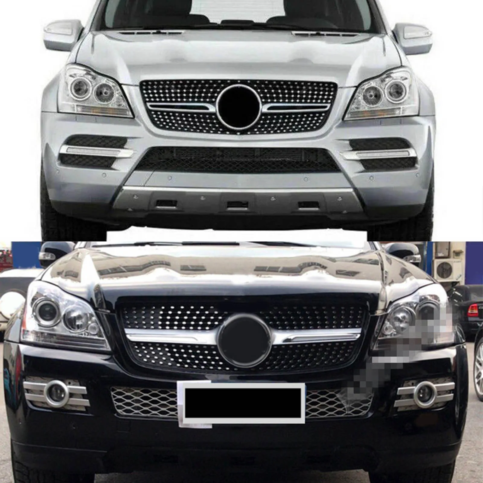 

For Benz X164 GL Class X164 GL320 GL450 GL350 Front Grill Grille Bumper Engine Cooling Radiator Grid Car Accessories