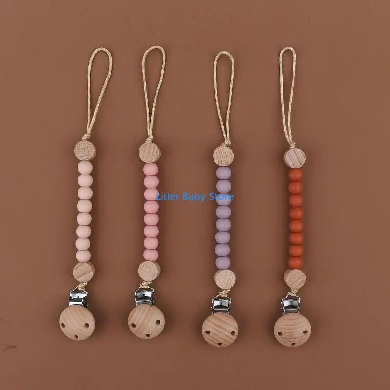 

N80C Silicone Baby Pacifier Clips Silicone Pacifier Chain Nipple Bracket Holder For Nipples Toddler Baby Shower Gift