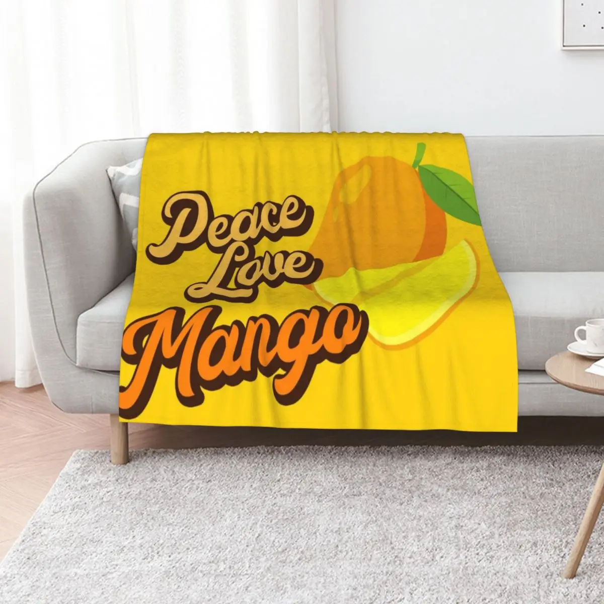 Peace Love Mango. Throw Blanket for babies halloween Moving Luxury Blankets For Sofas Stuffeds Blankets