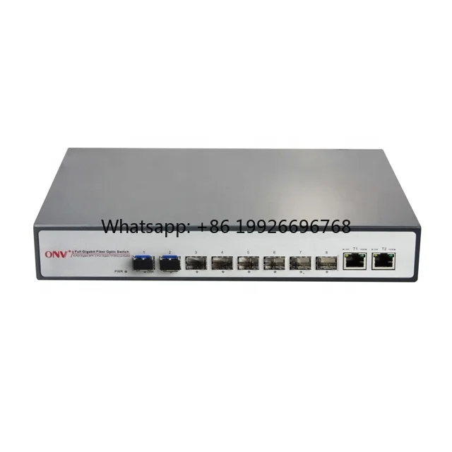 8-Port Fiber Optic Gigabit Ethernet outdoor Network Switch