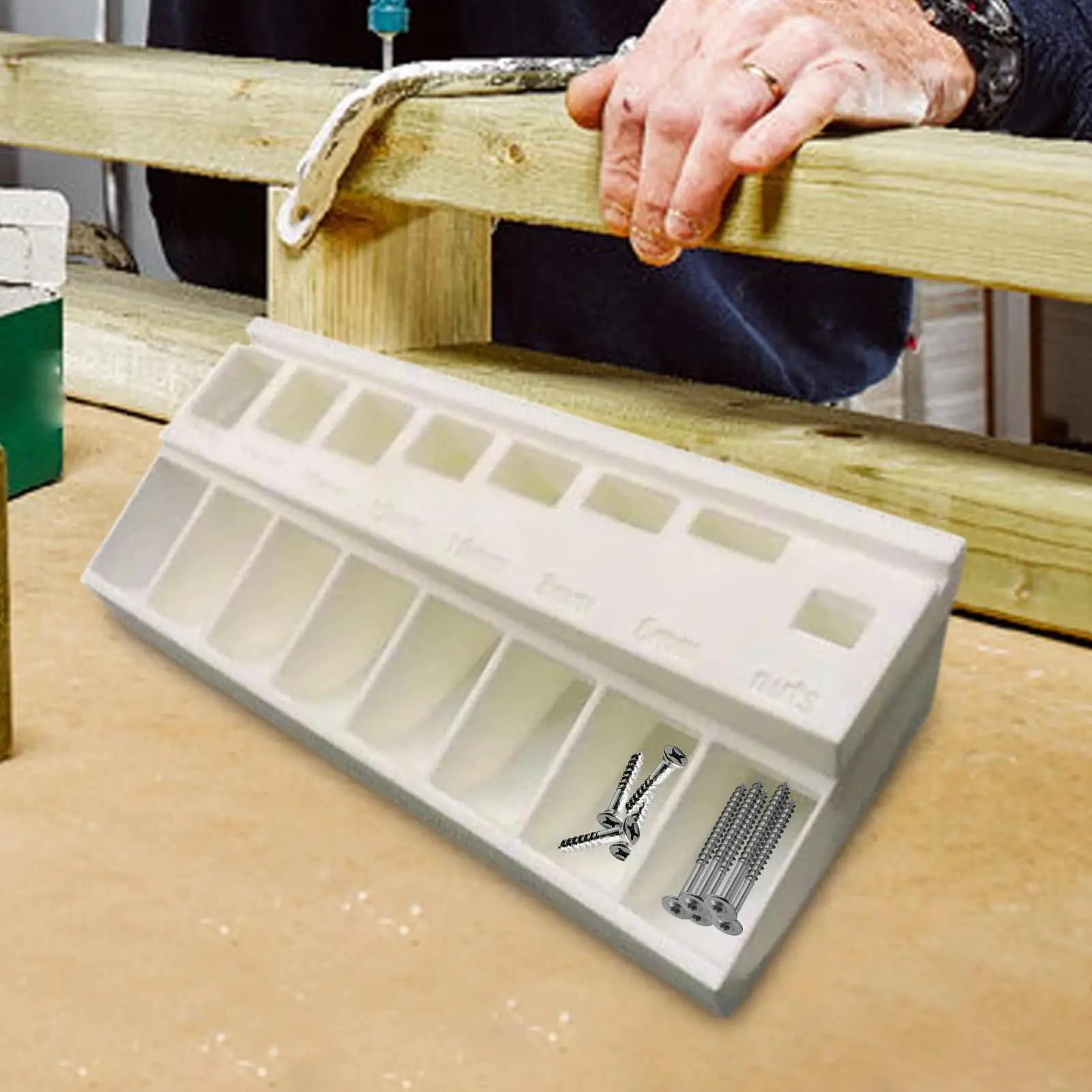 Automatyczny sorter śrub, organizer do śrub M3, skrzynka do sortowania śrub, druk 3D, ergonomiczny organizer narzędzi, pojemnik do przechowywania nakrętek, gwoździ i elementów metalowych.