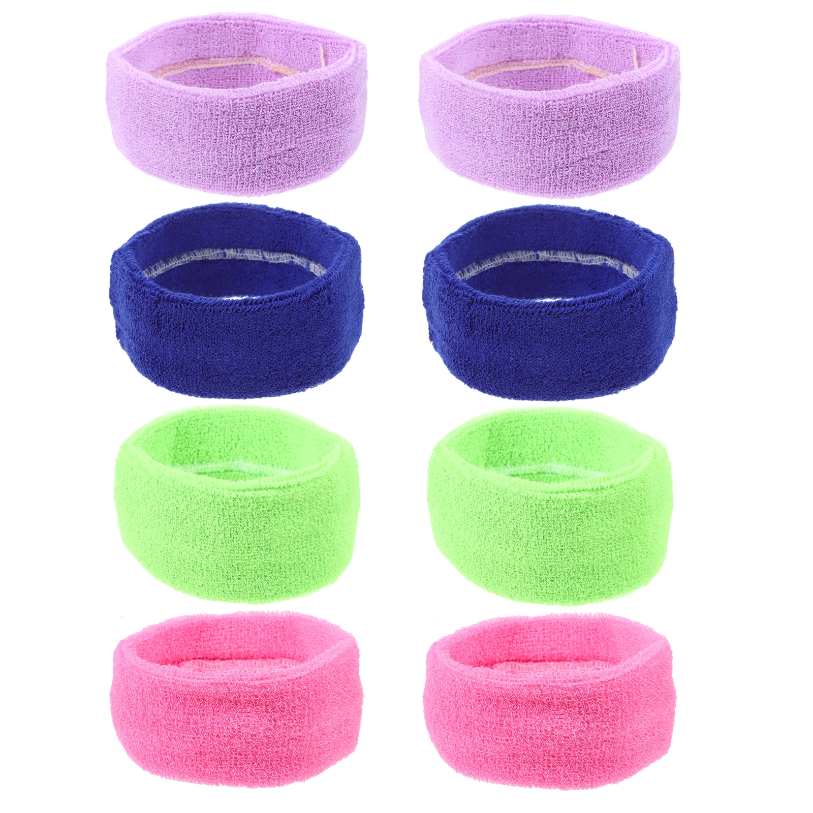 

8 Pcs Sweat Women Men Sports Headb Yoga Training Hair Accessory Portable Sweatb Moisture Absorption Spa Decorative