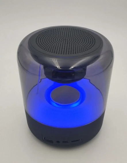 

15453kdfvkn67634bwoofer desktop colorful steel gun Bluetooth mini speaker