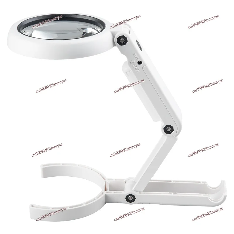 

Desktop magnifying glass table lamp workbench with led lamp welding bracket type desktop maintenance circuit board welding table
