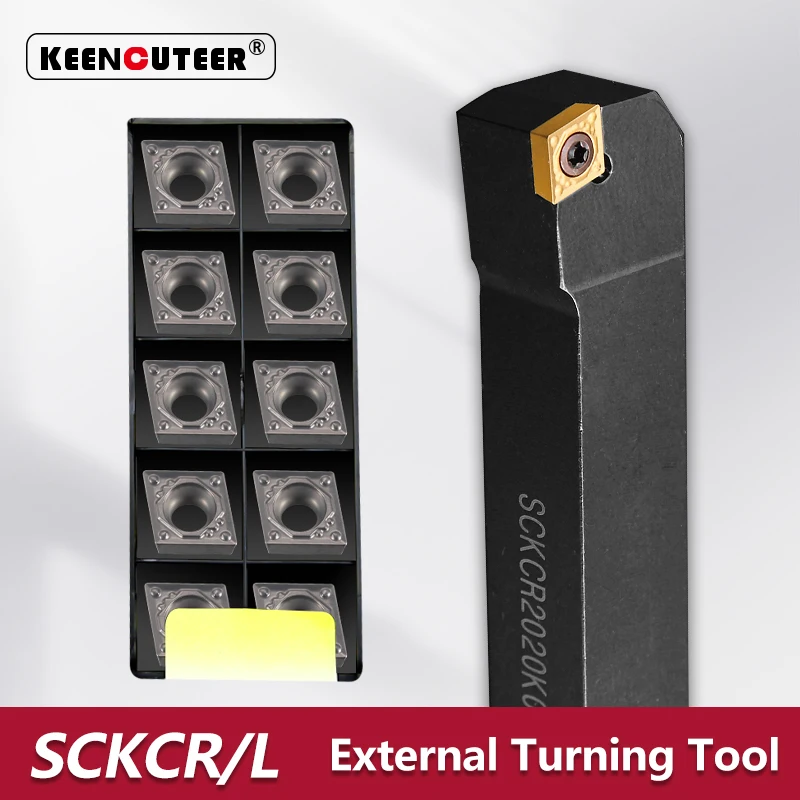 

SCKCR Series External Turning Tool CNC Lathe Bar Cutter Holder SCKCR1212 SCKCR1616 SCKCR2020 SCKCR2525 Compatible with SCKCL
