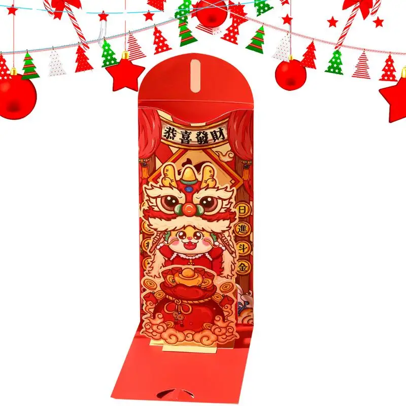 Red Envelope Red Pocket Lucky Money Bag Chinese New Year Red Envelope Spring Festival Birthday Year of The Dragon Red Gift