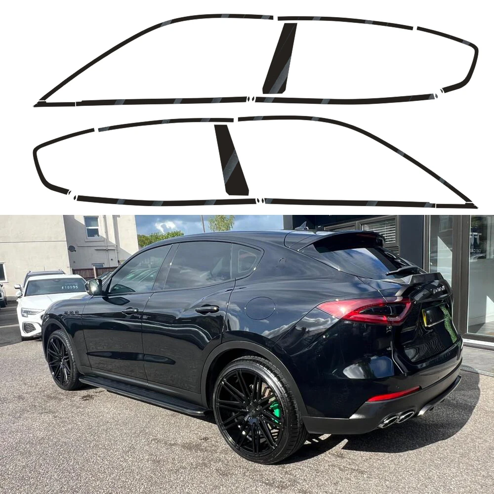 Exterior Window Trim Chrome Delete Protective Film For Maserati Levante 2016-2022 SUV Glossy/Matte Black Sticker