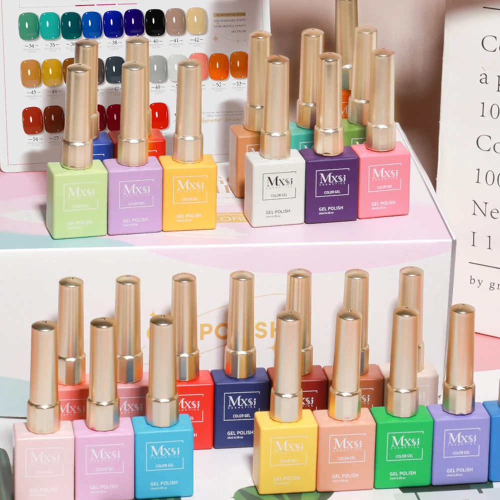 9 Stuks 15 Ml Macaron Kleurrijke Gel Nagellak Set Rood Losweken Uv Led Nagel Gel Vernis Kit Langdurige vloeibare Manicure Vernis