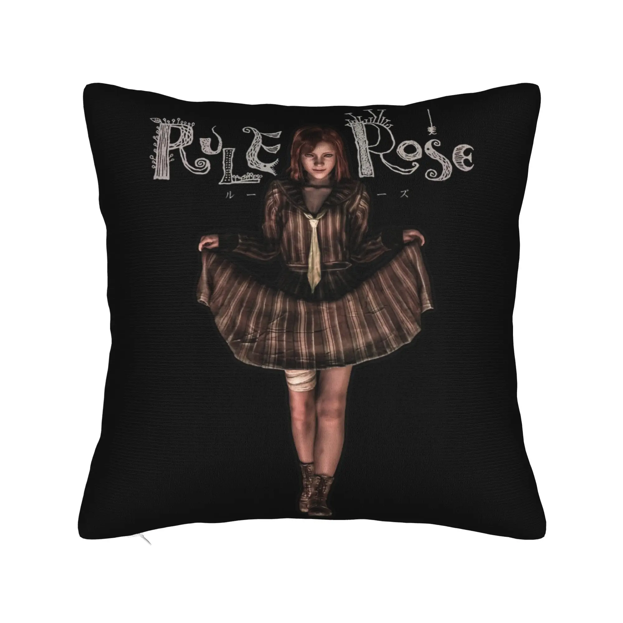 RULE OF ROSE Diana Silent Hill Pillowcase Printed Cushion Cover Decorations  Throw Pillow Case Cover Seater Zippered 40X40cm
