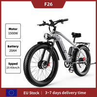 DUOTTS F26 Electric Bicycle 750W * 2 Dual Motor 48V20AH E-Bike 26 Inch Fat shoot Adult Hill Off Road Full Suspension MTB EBike