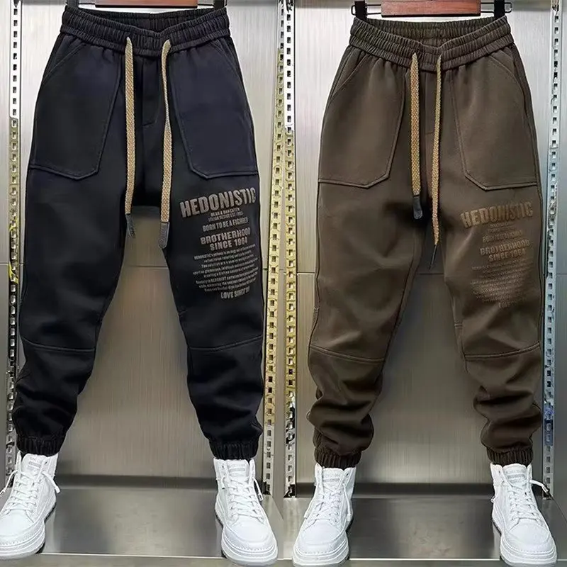 

2023 Spring Autumn Men's Trousers Japan Fashion Streetwear Sweatpants Men Casual Men Clothing Elastic Waist Joggers Pants Men