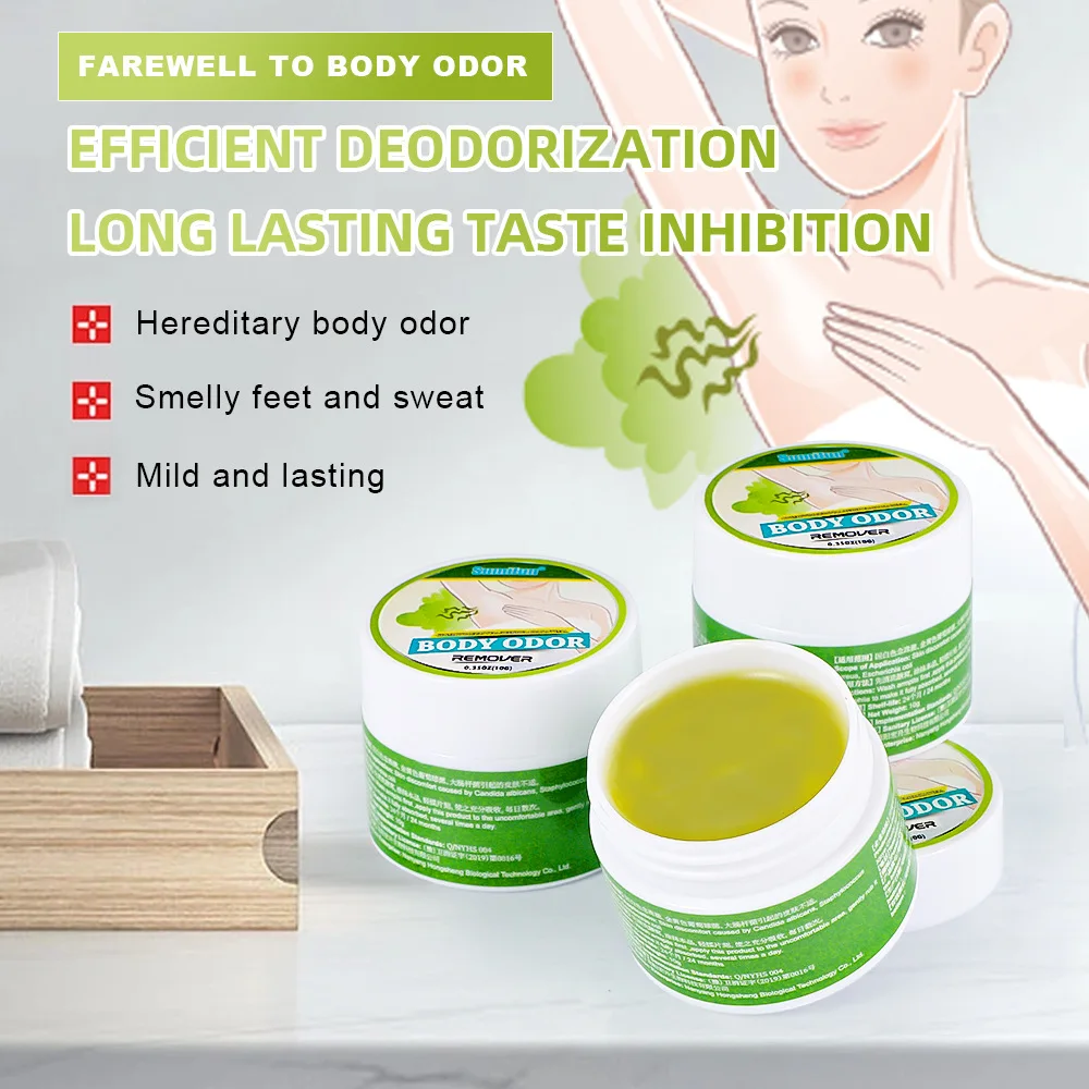 20g Herbal Underarm Deodorant Cream Armpit Odor Cream Body Odour Remover for Body Odor Control Natural Skin Care Ointment