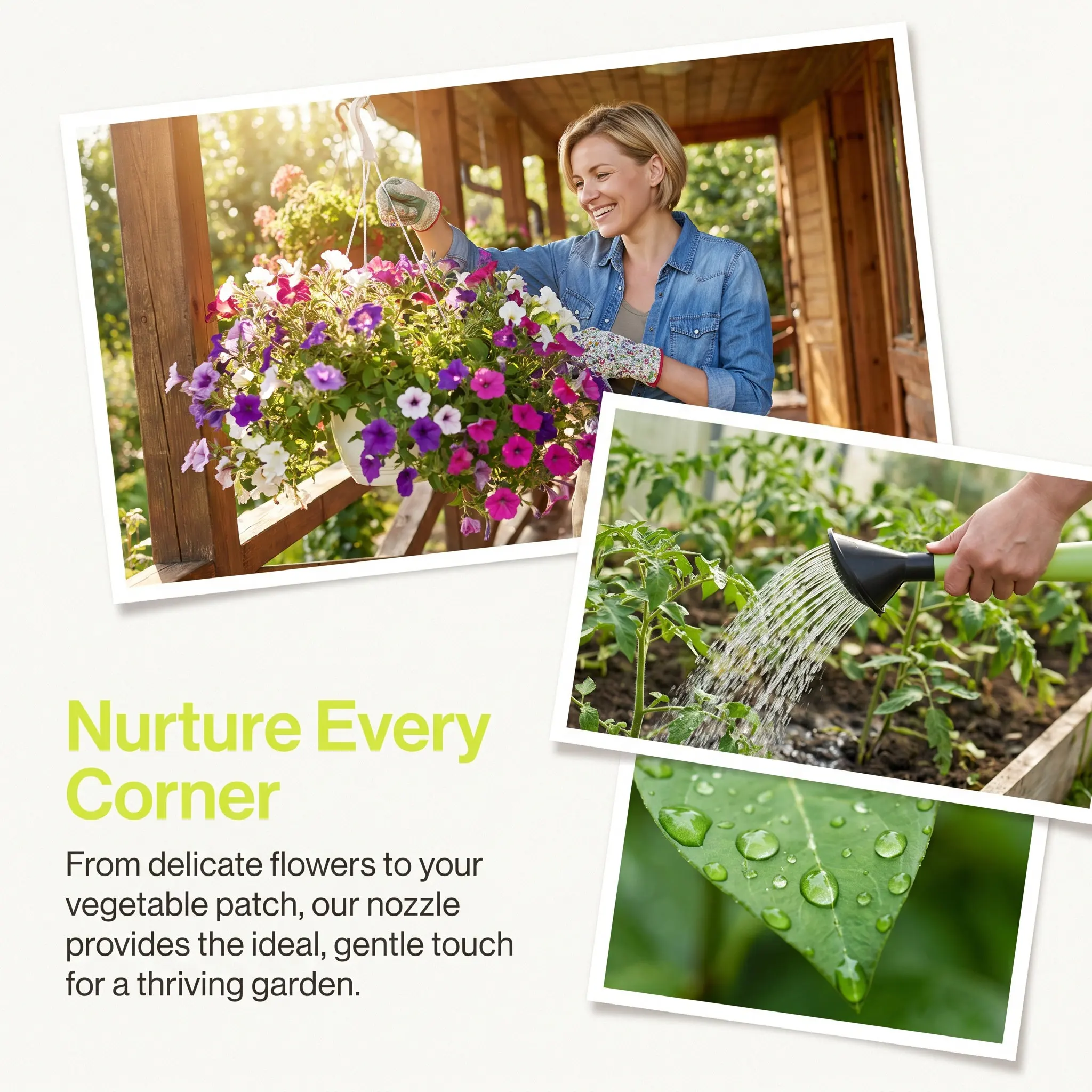 2Pcs Water Can Sprinkler Head Lightweight Plastic Watering Nozzle for Indoor Garden Bonsai Plants Watering Can Head view 5