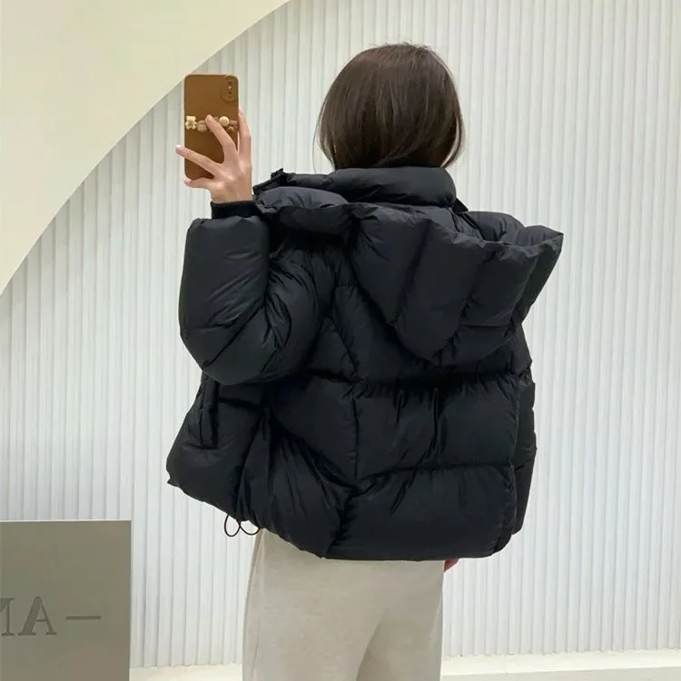 Parka en duvet de coton rembourré pour femmes, pardessus à capuche pour femmes, veste d\'hiver, vêtements d\'extérieur pour dames, optique, nouveau,