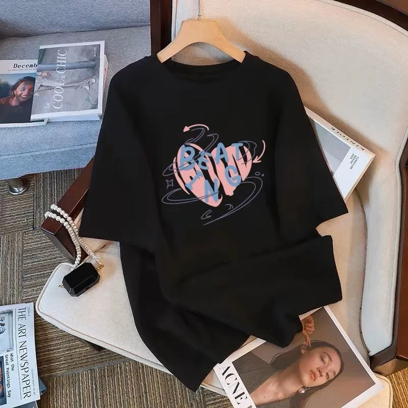 

Американские футболки с короткими рукавами и принтом из чистого хлопка для мужчин и женщин, новые летние свободные футболки в стиле дизайна и летние топы