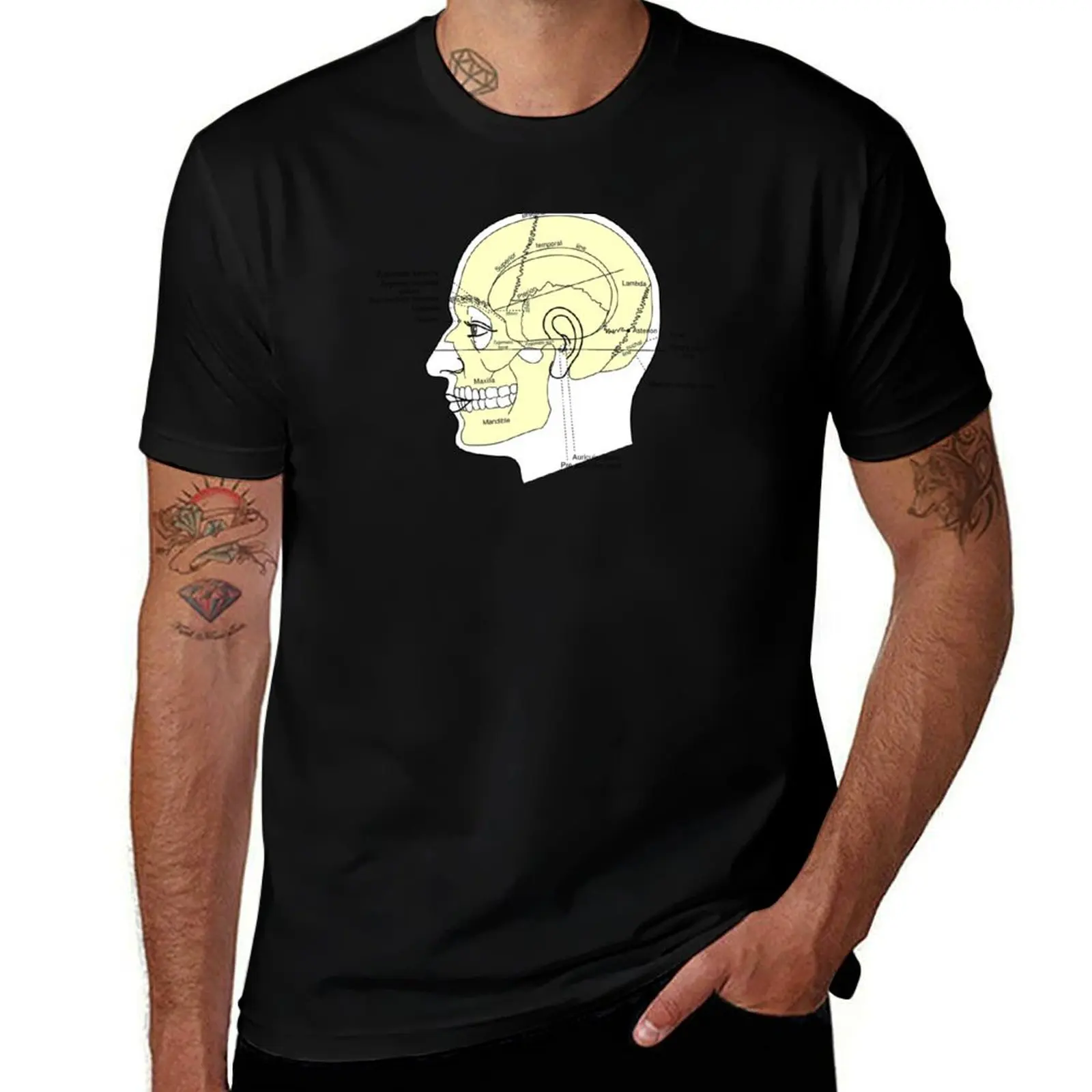 

Cranium Diagram T-Shirt graphic t shirts baggy shirts oversizeds mens white t shirts