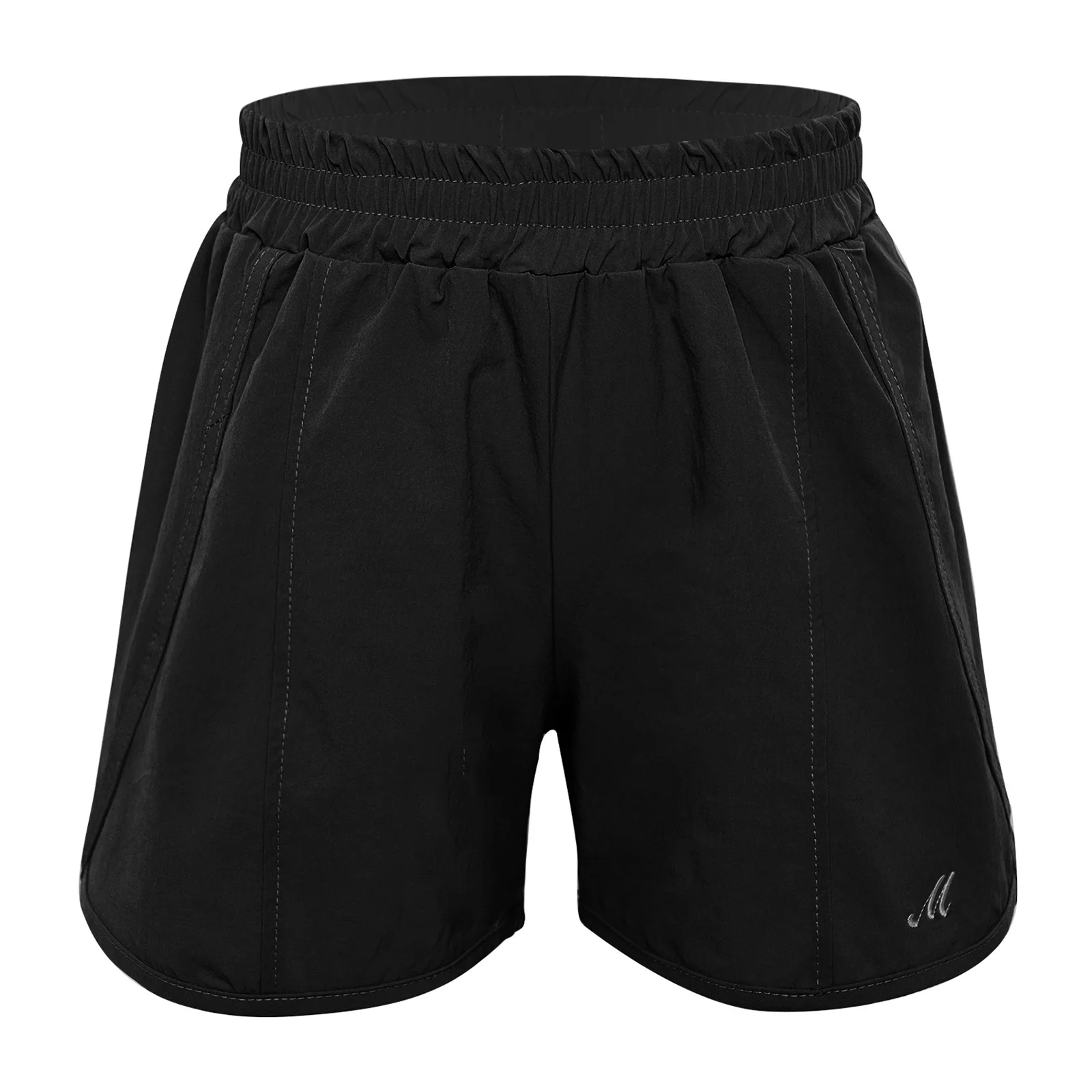 

Kids Girls Quick-Drying Shorts Pants Loose Elastic Waistband Solid Color Shorts for Vacation Beach Yoga Workout Running Jogging