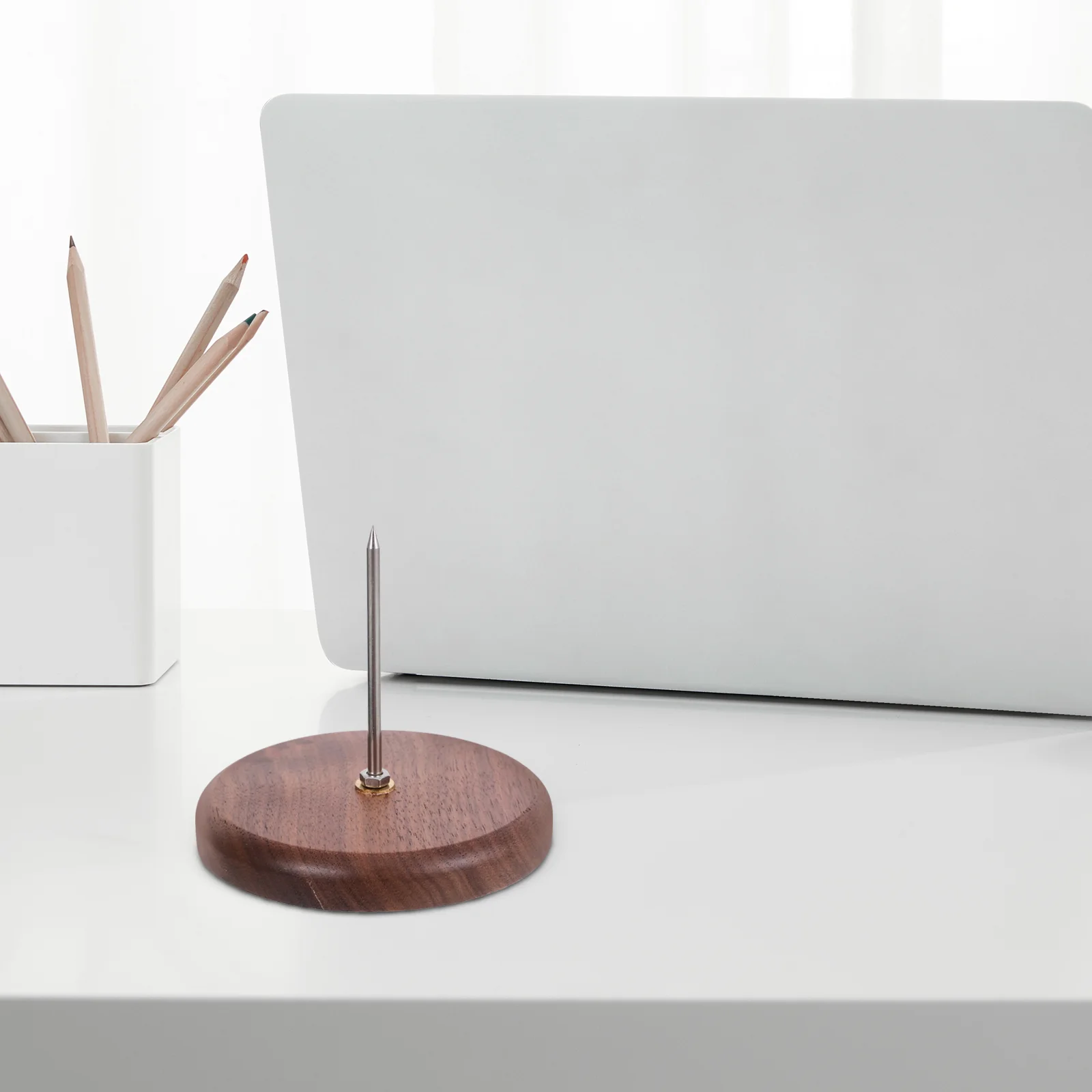 Stick Bill Insert Receipt Organizer Memorandum Brown Multipurpose Check Holder Office