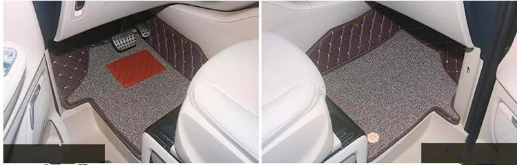 High quality! Custom special car floor mats + trunk mat for Mercedes Benz EQV 2024-2020 7 8 seats non-slip double layers carpets