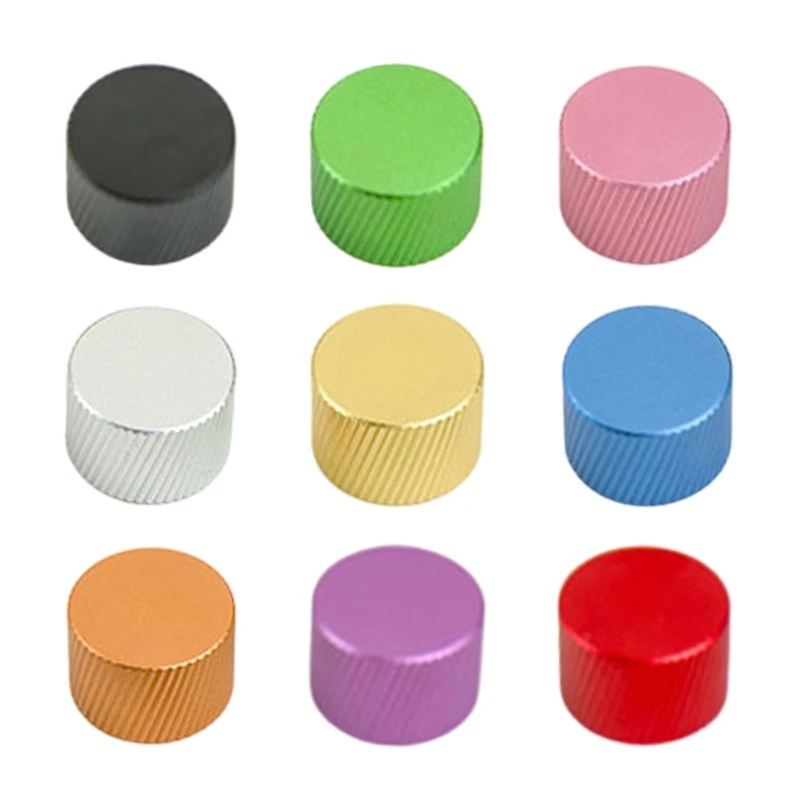 Botões metal giratórios para teclado mecânico, 16mm diâmetro, botão flor ameixa, construção sólida, botão rotativo,