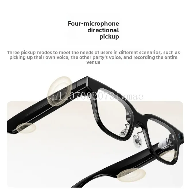 AI Smart Glasses with Display AR Real Time Translation Camera Search Exam Prompter Tech