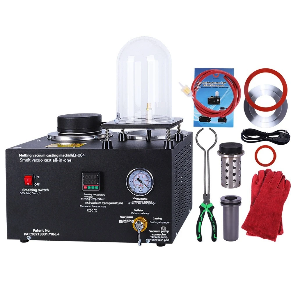 Machine de moulage 3 en 1, dispositif intégré de fusion sous vide, raffinage à haute température, équipement de fabrication de bijoux en or et argent